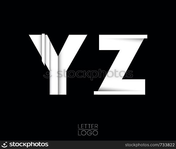 Letter Y and Z template logo design. Vector illustration.. Letter Y and Z template logo design