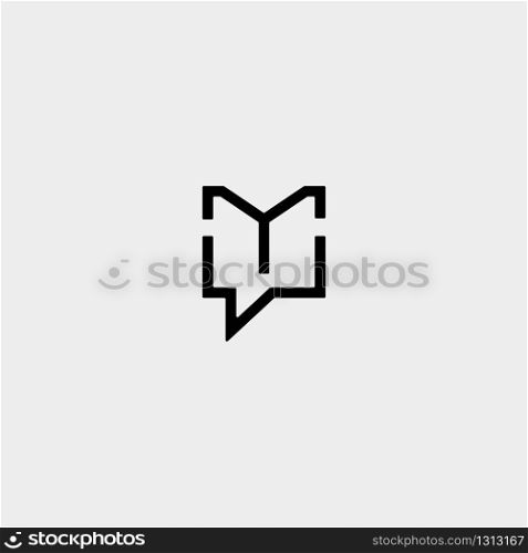 Letter Y Chat Logo Design Template Vector illustration. Letter Y Chat Logo Design Template Vector