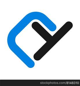 letter yc logo vector illustration design