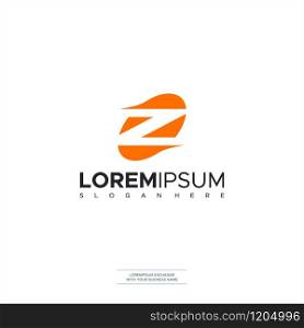 Letter Z Logo concept. Creative Minimal Monochrome Monogram emblem design template. Graphic Alphabet Symbol for Corporate Business Identity logo design