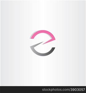 letter z or e logotype vector design