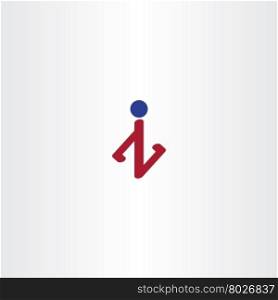 letter z or n man logo icon vector design