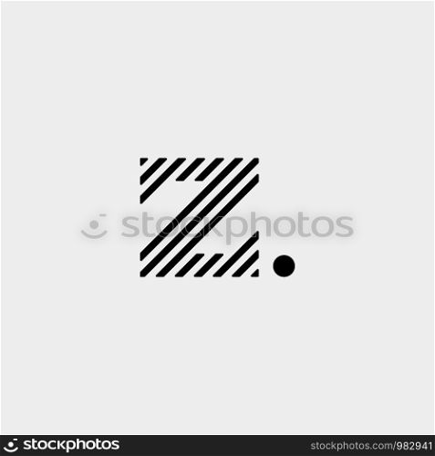 Letter Z ZZ Logo Design Simple Vector Elegant. Letter Z ZZ Logo Design Simple Vector