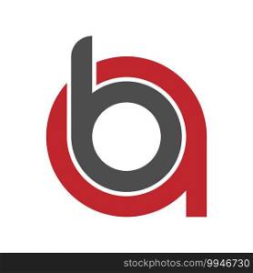 letters A and B. Flat design for logo, brand or label. Vector illustration