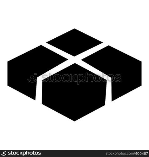 Level box icon. Simple illustration of level box vector icon for web. Level box icon, simple style