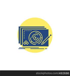 Level, design, new, complete, game Glyph Icon.. Vector EPS10 Abstract Template background