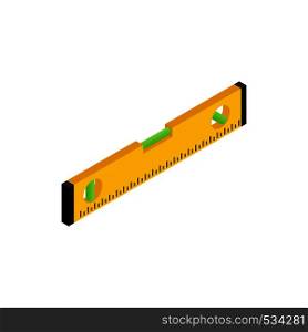 Level measurement icon in isometric 3d style on a white background. Level measurement icon, isometric 3d style