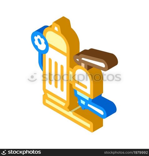 lever coffee maker isometric icon vector. lever coffee maker sign. isolated symbol illustration. lever coffee maker isometric icon vector illustration