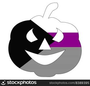 LGBT demisexual flag. demisexual flag emblem graphic element Illustration template design. demisexual flag emblem graphic element Illustration template design