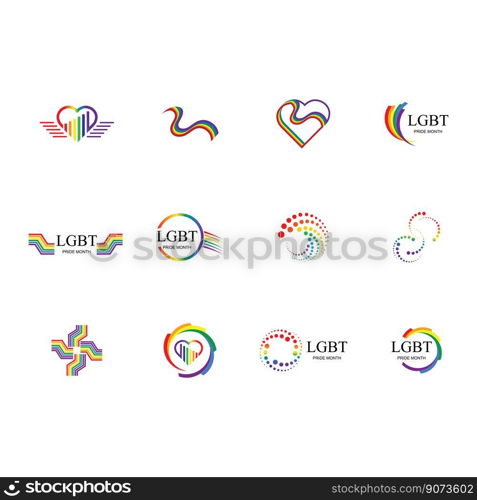 LGBT Human rights and tolerance Illustration design template