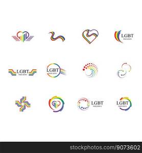 LGBT Human rights and tolerance Illustration design template