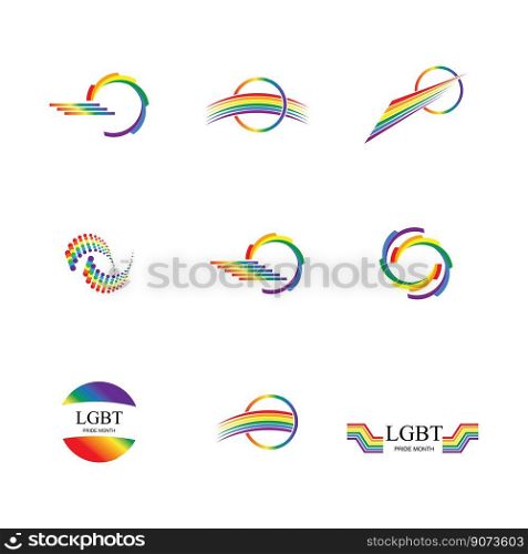 LGBT Human rights and tolerance Illustration design template