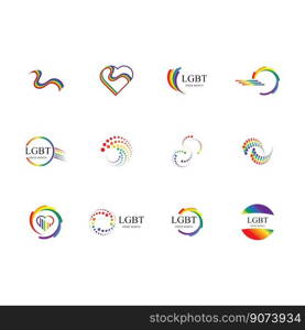 LGBT Human rights and tolerance Illustration design template