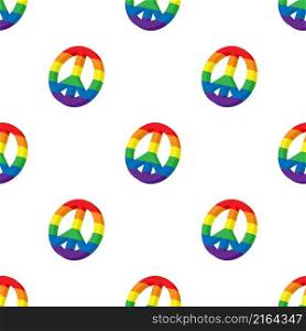 LGBT peace sign pattern seamless background texture repeat wallpaper geometric vector. LGBT peace sign pattern seamless vector