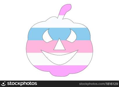 LGBT pride flag, Bigender PRIDE. Multicolored peace flag movement. Original colors symbol. Pumpkin shaped, jack halloween. LGBT pride flag, rainbow flag background. Multicolored peace flag movement. Original colors symbol.