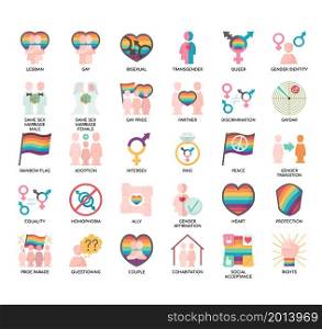 LGBT , Thin Line and Pixel Perfect Icons