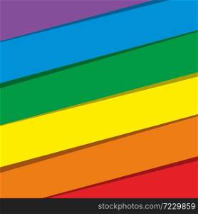 LGBTQ conceptual design with rainbow colors vector illustration