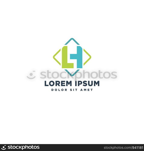 lh abstract logo letter design vector illustration icon element isolated - vector. lh abstract logo letter design vector illustration icon element isolated