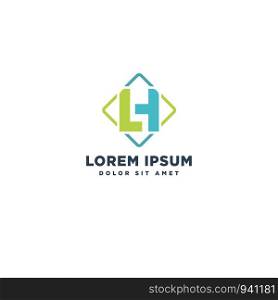 lh abstract logo letter design vector illustration icon element isolated - vector. lh abstract logo letter design vector illustration icon element isolated