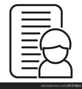 Liability icon outline vector. Policy risk. Business money. Liability icon outline vector. Policy risk