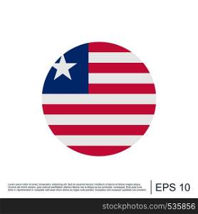 Liberia Flag Icon Template