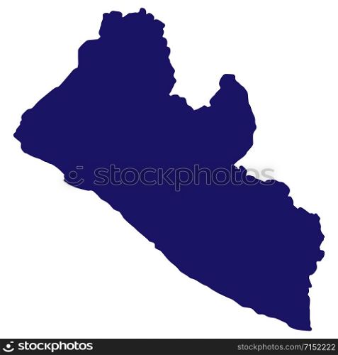 Liberia Map silhouette Vector illustration Eps 10.. Liberia Map silhouette Vector illustration Eps 10