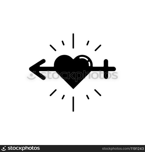 Libido racing glyph icon. Sex drive. Female and male erotic activity. Testosterone and esteron. Hypersexuality and sexual urge. Silhouette symbol. Negative space. Vector isolated illustration
