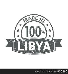 Libiya stamp design vector