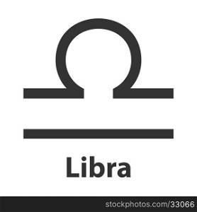 Libra, scales zodiac sign. Vector Illustration, icon