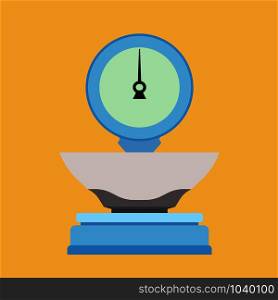 Libra sign vector icon illustration. Scale isolated balance equal. Weight measurement analysis appliance mass.