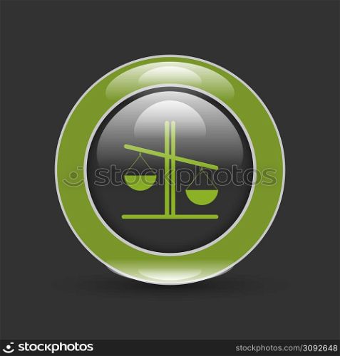 Libra vector icon, illustration of justice or comparison. Libra vector icon