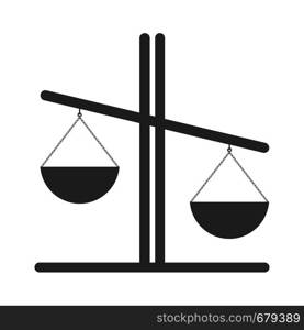 Libra vector icon, illustration of justice or comparison. Libra vector icon