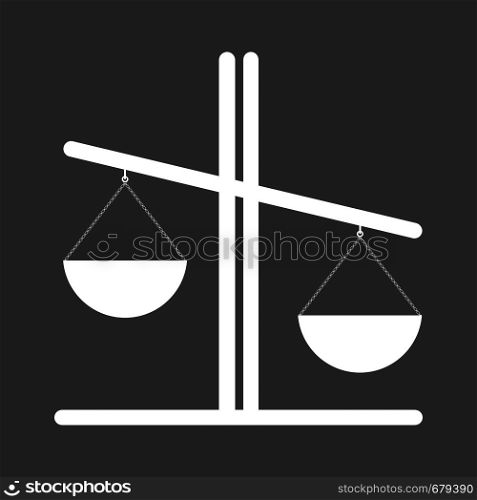 Libra vector icon, illustration of justice or comparison. Libra vector icon