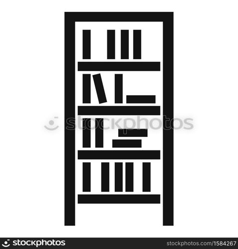 Library book wardrobe icon. Simple illustration of library book wardrobe vector icon for web design isolated on white background. Library book wardrobe icon, simple style
