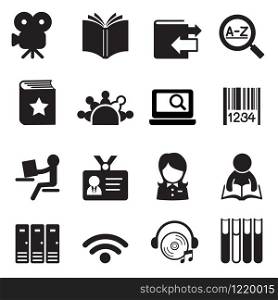 Library icons Vector illustration symbol 2
