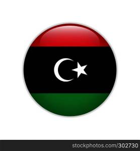 Libya flag on button