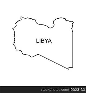 Libya map icon,vector illustration symbol background