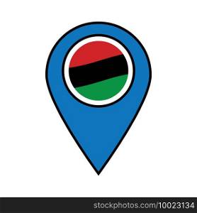 Libya map icon,vector illustration symbol background