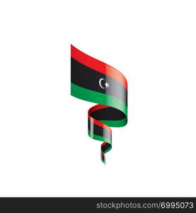 Libya national flag, vector illustration on a white background. Libya flag, vector illustration on a white background