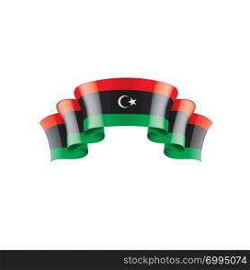 Libya national flag, vector illustration on a white background. Libya flag, vector illustration on a white background