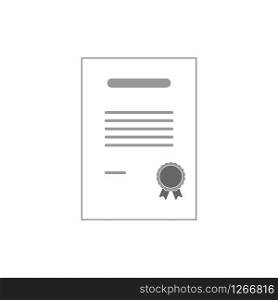 license diploma isolated document white background vector illustration