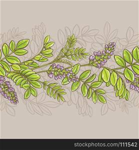licorice seamless pattern . licorice plant seamless pattern on color background