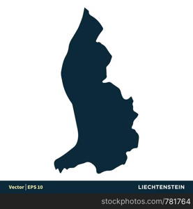 Liechtenstein - Europe Countries Map Vector Icon Template Illustration Design. Vector EPS 10.