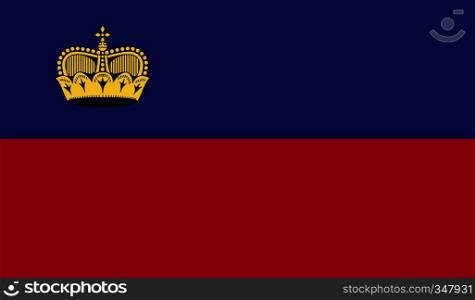 Liechtenstein flag image for any design in simple style. Liechtenstein flag image