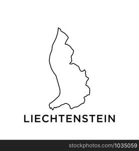 Liechtenstein map icon design trendy