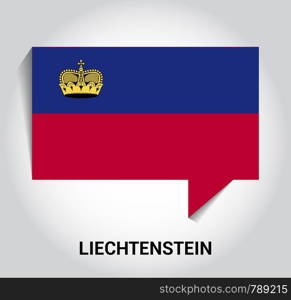 Liechtenstien flags design vector