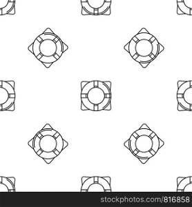 Life buoy pattern seamless vector repeat geometric for any web design. Life buoy pattern seamless vector
