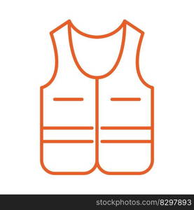 Life Jacket icon design illustration