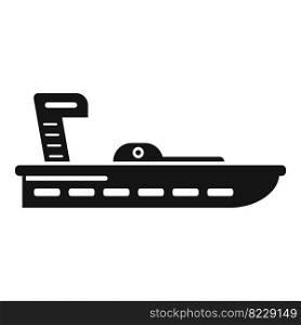 Life rescue boat icon simple vector. Sea lifeboat. Flood raft. Life rescue boat icon simple vector. Sea lifeboat