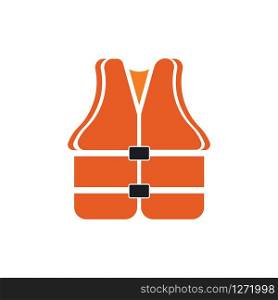 Life vest icon logo vector design